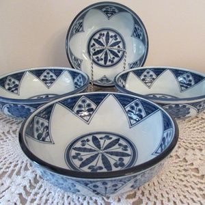 Vintage Two tone porcelain bowls